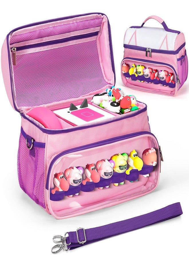 NIFUYOP Carrying Case for Toniebox 2&1 Starter Set, Cute Travel Bag with Shoulder Strap for Tonie Musical Toy Figures Characters, Portable Storage Organizer for Toniebox Headphones and Accessories(Bag Only) - Image 1